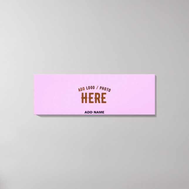 STYLISH MODERN CUSTOMIZABLE MAUVE VERIFIED BRANDED CANVAS PRINT (Front)