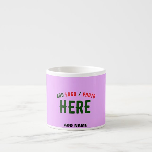 STYLISH MODERN CUSTOMIZABLE MAUVE VERIFIED BRANDED ESPRESSO CUP (Front)
