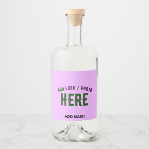 STYLISH MODERN CUSTOMIZABLE MAUVE VERIFIED BRANDED LIQUOR BOTTLE LABEL