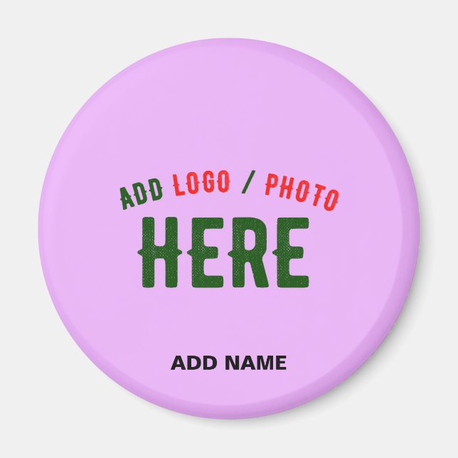 STYLISH MODERN CUSTOMIZABLE MAUVE VERIFIED BRANDED MAGNET (Front)