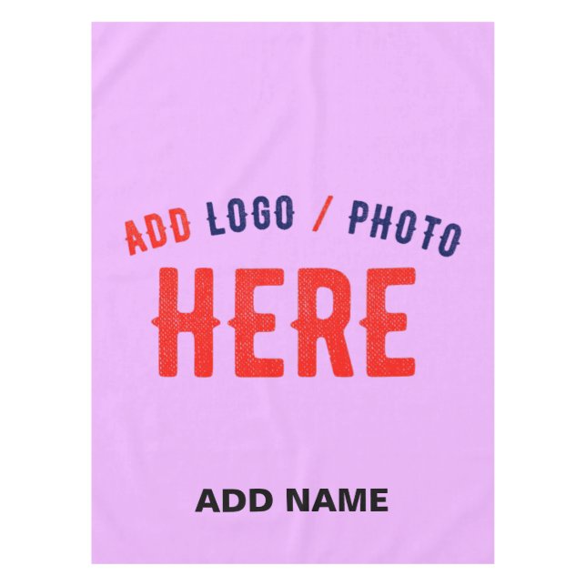 STYLISH MODERN CUSTOMIZABLE MAUVE VERIFIED BRANDED TABLECLOTH (Front)