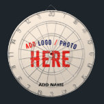 STYLISH MODERN CUSTOMIZABLE NATURAL VERIFIED BRAND DARTBOARD<br><div class="desc">THIS IS A DESIGN FITTING FOR EVERYONE.YOU CAN CHANGE, RESIZE OR ADD LOGO, PHOTO, TEXT AND COLOURS THE WAY YOU LIKE.THANK YOU.</div>