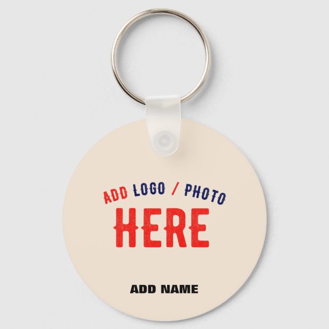 STYLISH MODERN CUSTOMIZABLE NATURAL VERIFIED BRAND KEY RING (Front)