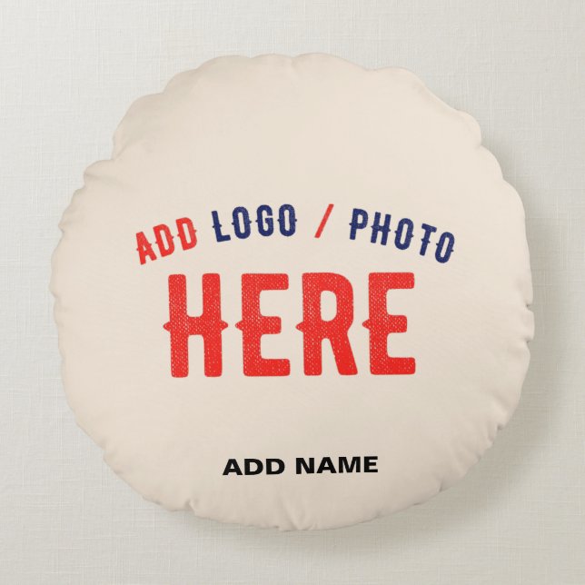 STYLISH MODERN CUSTOMIZABLE NATURAL VERIFIED BRAND ROUND CUSHION (Front)