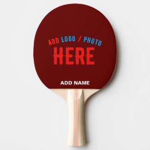 STYLISH MODERN CUSTOMIZABLE OXBLOOD VERIFIED BRAND PING PONG PADDLE