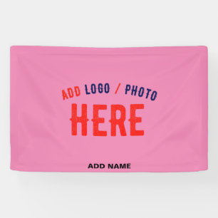 STYLISH MODERN CUSTOMIZABLE PINK VERIFIED BRANDED BANNER
