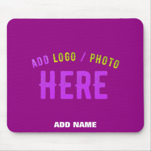 STYLISH MODERN CUSTOMIZABLE PURPLE VERIFIED BRAND MOUSE PAD