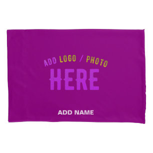 STYLISH MODERN CUSTOMIZABLE PURPLE VERIFIED BRAND PILLOWCASE