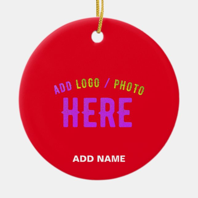 STYLISH MODERN CUSTOMIZABLE RED VERIFIED BRANDED CERAMIC TREE DECORATION (Front)