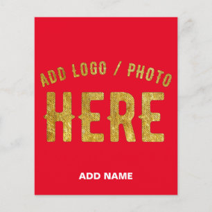 STYLISH MODERN CUSTOMIZABLE RED VERIFIED BRANDED FLYER