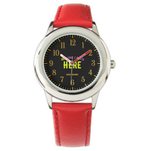 STYLISH MODERN CUSTOMIZABLE RED VERIFIED BRANDED WATCH