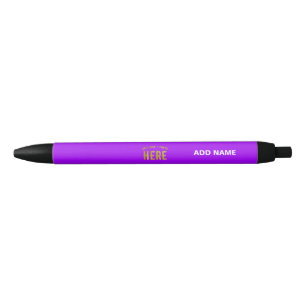STYLISH MODERN CUSTOMIZABLE VIOLET VERIFIED BRAND BLACK INK PEN