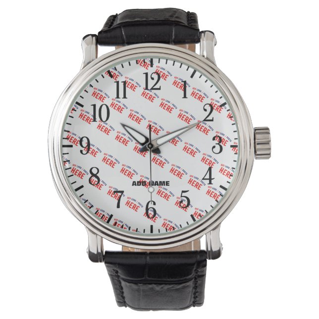 STYLISH MODERN CUSTOMIZABLE WHITE VERIFIED BRAND WATCH (Front)