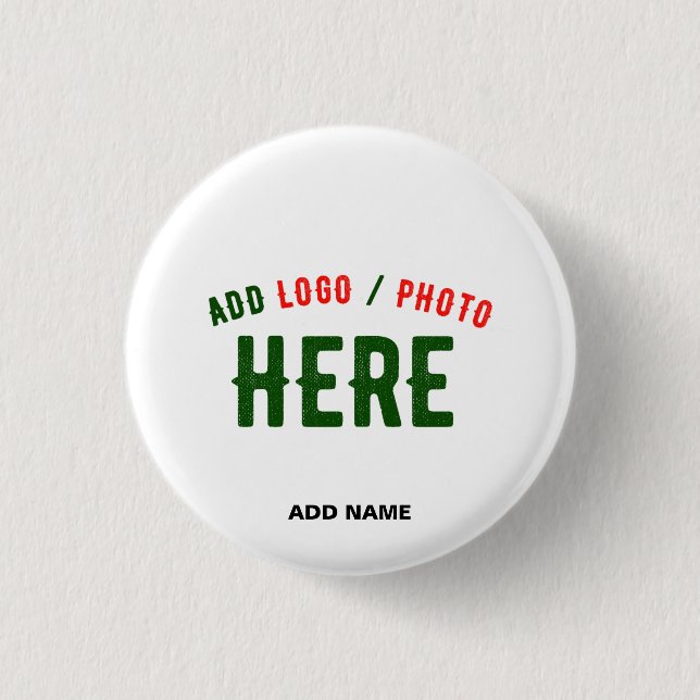 STYLISH MODERN CUSTOMIZABLE WHITE VERIFIED BRANDED 3 CM ROUND BADGE (Front)