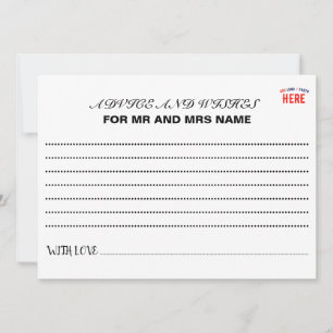 STYLISH MODERN CUSTOMIZABLE WHITE VERIFIED BRANDED ADVICE CARD