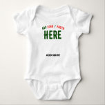 STYLISH MODERN CUSTOMIZABLE WHITE VERIFIED BRANDED BABY BODYSUIT<br><div class="desc">THIS IS A DESIGN FITTING FOR EVERYONE.YOU CAN CHANGE, RESIZE OR ADD LOGO, PHOTO, TEXT AND COLOURS THE WAY YOU LIKE.THANK YOU.</div>
