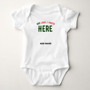 STYLISH MODERN CUSTOMIZABLE WHITE VERIFIED BRANDED BABY BODYSUIT