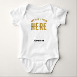 STYLISH MODERN CUSTOMIZABLE WHITE VERIFIED BRANDED BABY BODYSUIT<br><div class="desc">THIS IS A DESIGN FITTING FOR EVERYONE.YOU CAN CHANGE, RESIZE OR ADD LOGO, PHOTO, TEXT AND COLOURS THE WAY YOU LIKE.THANK YOU.</div>