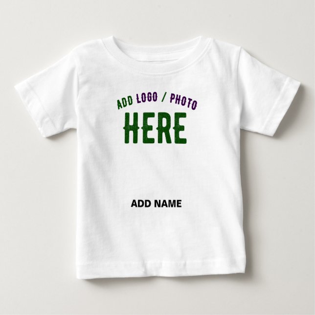 STYLISH MODERN CUSTOMIZABLE WHITE VERIFIED BRANDED BABY T-Shirt (Front)