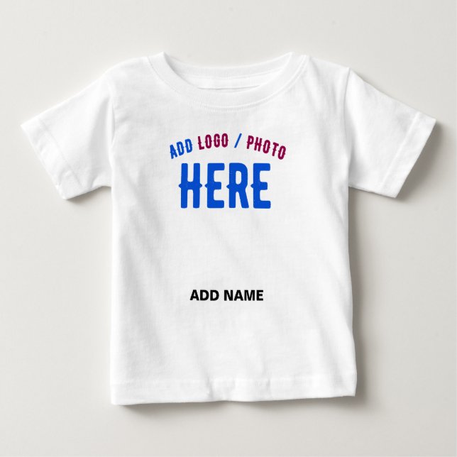 STYLISH MODERN CUSTOMIZABLE WHITE VERIFIED BRANDED BABY T-Shirt (Front)