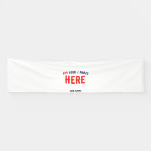 STYLISH MODERN CUSTOMIZABLE WHITE VERIFIED BRANDED BANNER