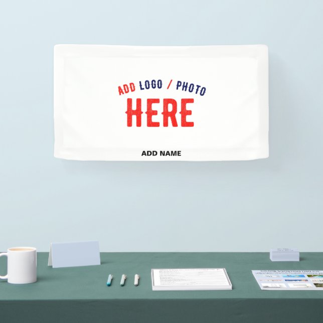 STYLISH MODERN CUSTOMIZABLE WHITE VERIFIED BRANDED BANNER (Tradeshow)