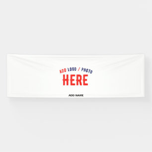 STYLISH MODERN CUSTOMIZABLE WHITE VERIFIED BRANDED BANNER