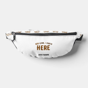 STYLISH MODERN CUSTOMIZABLE WHITE VERIFIED BRANDED BUM BAGS