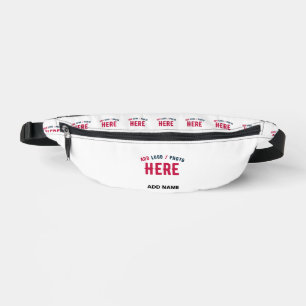 STYLISH MODERN CUSTOMIZABLE WHITE VERIFIED BRANDED BUM BAGS
