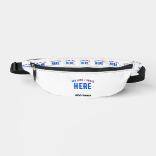 STYLISH MODERN CUSTOMIZABLE WHITE VERIFIED BRANDED BUM BAGS