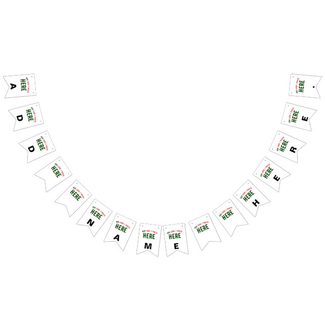 STYLISH MODERN CUSTOMIZABLE WHITE VERIFIED BRANDED BUNTING  (All)