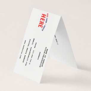 STYLISH MODERN CUSTOMIZABLE WHITE VERIFIED BRANDED BUSINESS CARD