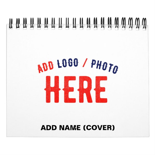 STYLISH MODERN CUSTOMIZABLE WHITE VERIFIED BRANDED CALENDAR (Cover)
