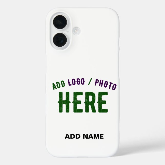 STYLISH MODERN CUSTOMIZABLE WHITE VERIFIED BRANDED Case-Mate iPhone CASE (Back)