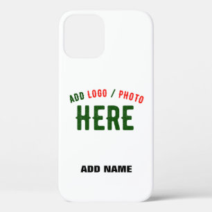 STYLISH MODERN CUSTOMIZABLE WHITE VERIFIED BRANDED iPhone 12 PRO CASE