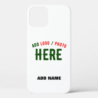 STYLISH MODERN CUSTOMIZABLE WHITE VERIFIED BRANDED iPhone 12 PRO CASE
