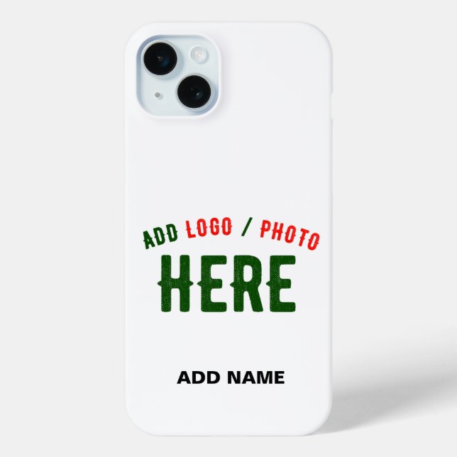 STYLISH MODERN CUSTOMIZABLE WHITE VERIFIED BRANDED Case-Mate iPhone CASE (Back)