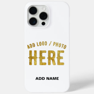 STYLISH MODERN CUSTOMIZABLE WHITE VERIFIED BRANDED iPhone 15 PRO MAX CASE
