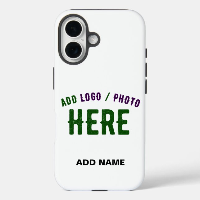 STYLISH MODERN CUSTOMIZABLE WHITE VERIFIED BRANDED Case-Mate iPhone CASE (Back)