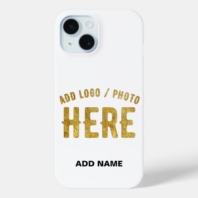 STYLISH MODERN CUSTOMIZABLE WHITE VERIFIED BRANDED Case-Mate iPhone CASE (Back)