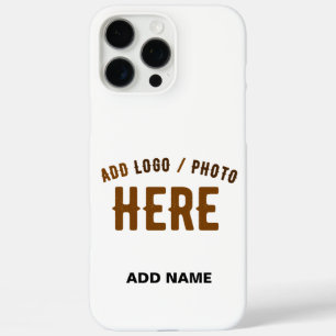 STYLISH MODERN CUSTOMIZABLE WHITE VERIFIED BRANDED iPhone 16 PRO MAX CASE