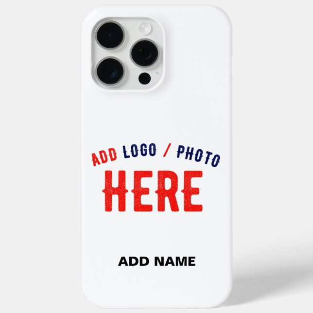 STYLISH MODERN CUSTOMIZABLE WHITE VERIFIED BRANDED Case-Mate iPhone CASE (Back)