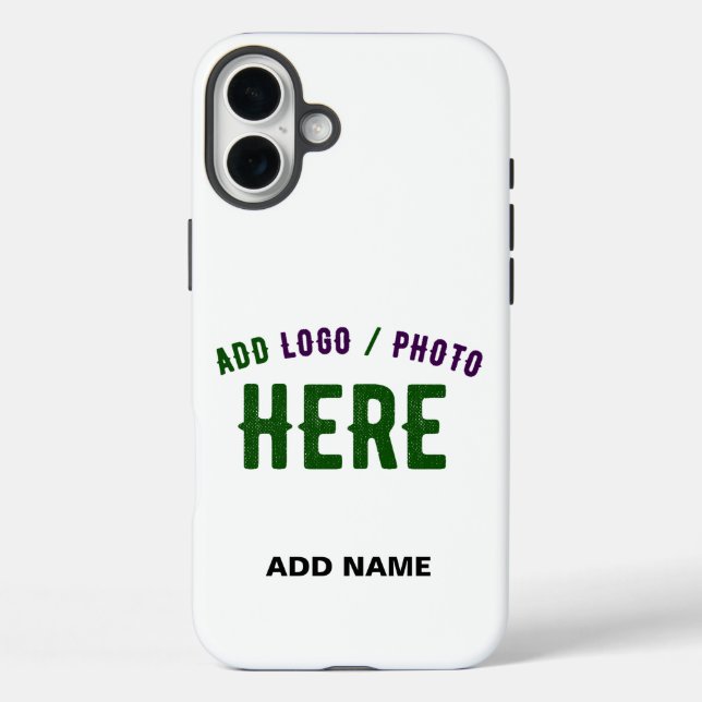 STYLISH MODERN CUSTOMIZABLE WHITE VERIFIED BRANDED Case-Mate iPhone CASE (Back)