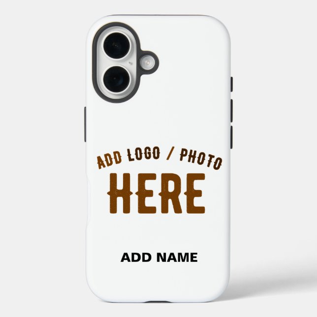 STYLISH MODERN CUSTOMIZABLE WHITE VERIFIED BRANDED Case-Mate iPhone CASE (Back)