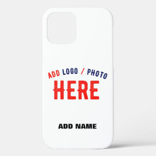 STYLISH MODERN CUSTOMIZABLE WHITE VERIFIED BRANDED iPhone 12 CASE