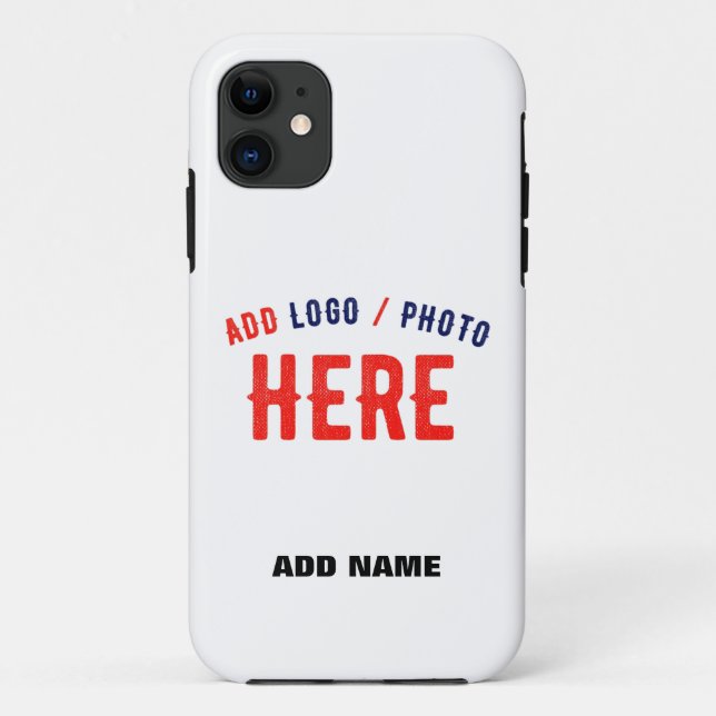 STYLISH MODERN CUSTOMIZABLE WHITE VERIFIED BRANDED Case-Mate iPhone CASE (Back)