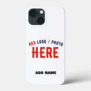STYLISH MODERN CUSTOMIZABLE WHITE VERIFIED BRANDED iPhone 13 MINI CASE