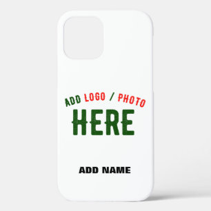 STYLISH MODERN CUSTOMIZABLE WHITE VERIFIED BRANDED iPhone 12 PRO CASE