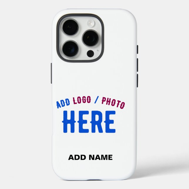 STYLISH MODERN CUSTOMIZABLE WHITE VERIFIED BRANDED Case-Mate iPhone CASE (Back)