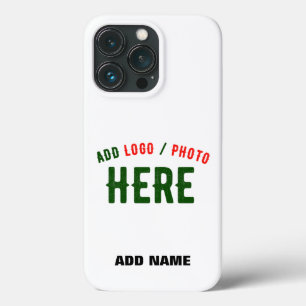 STYLISH MODERN CUSTOMIZABLE WHITE VERIFIED BRANDED iPhone 13 PRO CASE